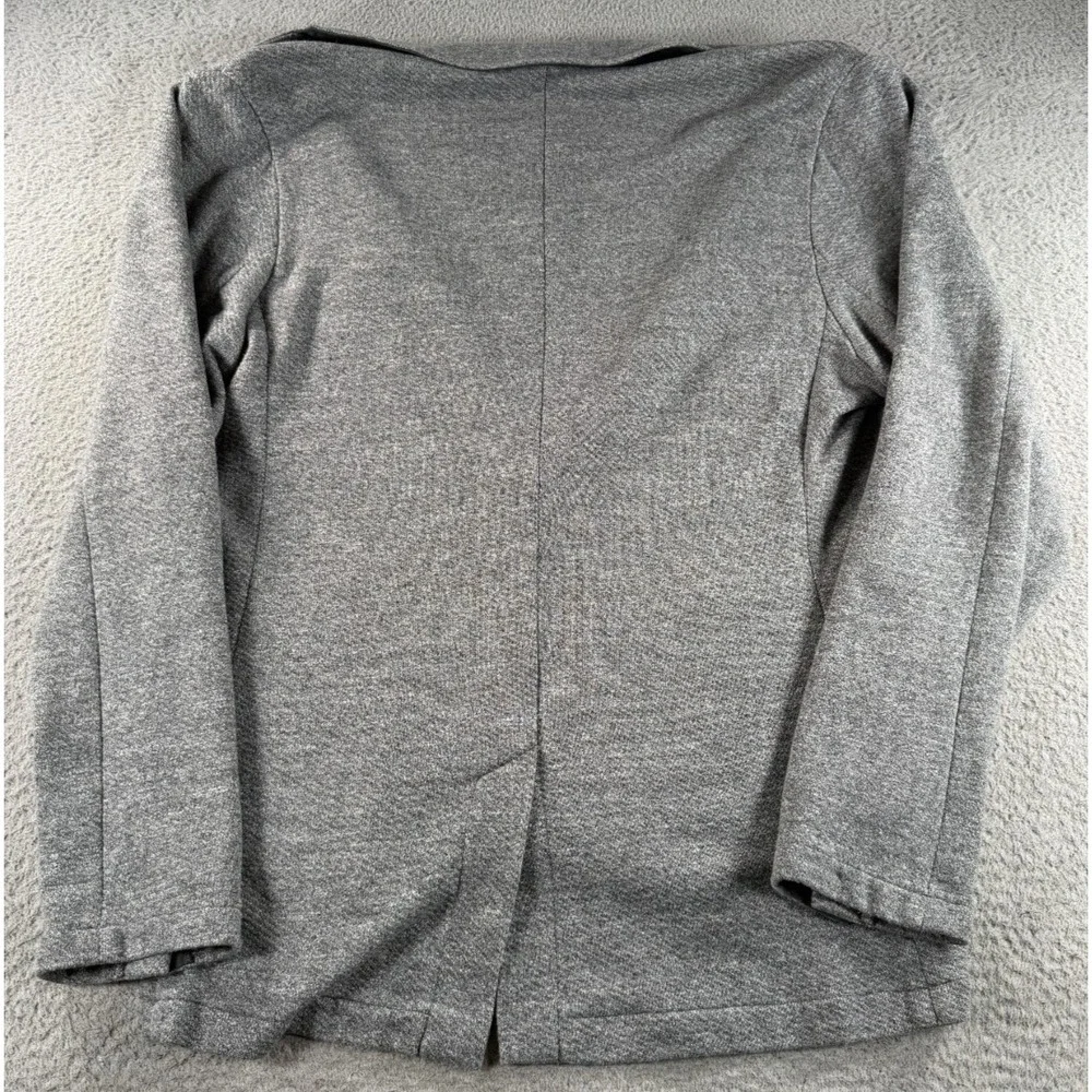 Faherty Inlet Knit Blazer Mens XL Gray Cotton Casual Sport Jacket Preppy